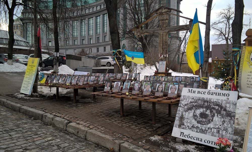 Kiew und Revolutionen. Regierung Teil der Stadt